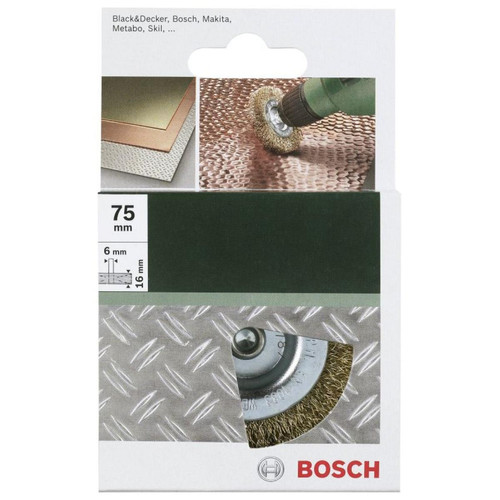 Bosch Bosch - Brosse circulaire pour perceuse M14 Fils ondulés laitonnés - 6 x 75 mm - 2609256519