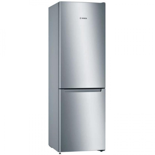 Réfrigérateur Bosch BOSCH KGN36NLEC - Réfrigérateur combiné pose-libre 305L (216L+89L) - Froid ventilé - L60xH186cm - Inox