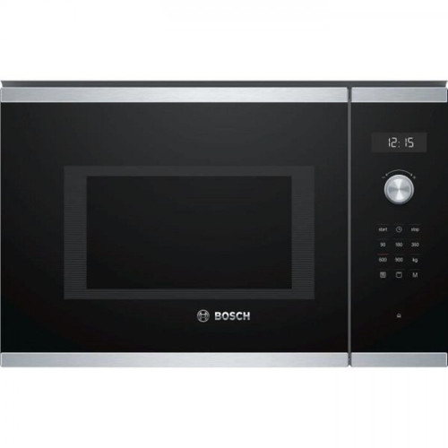 Bosch - Micro-ondes grill encastrable - BOSCH - BEL554MS0 - Inox - 25 L - 900 W - Grill 1200 W Bosch  - micro-ondes inox Four micro-ondes