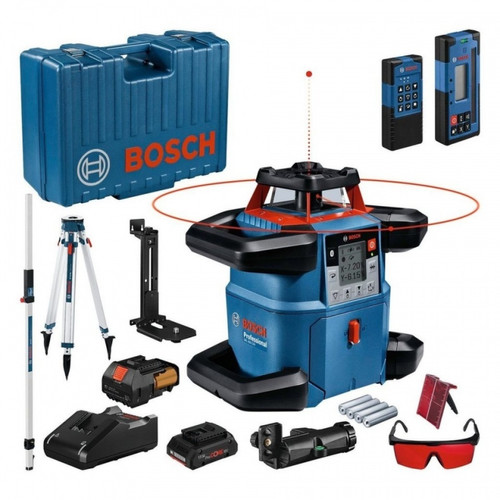 Bosch - Laser rotatif sansfil Bosch GRL 600 CHV 18 V  batterie 4 Ah  chargeur GAL 18 V40  coffret Bosch  - Bosch