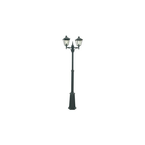 Boutica-Design - Lampadaire exterieur Noir LONDON 2x70W Max 275cm Boutica-Design  - Eclairage extérieur de jardin