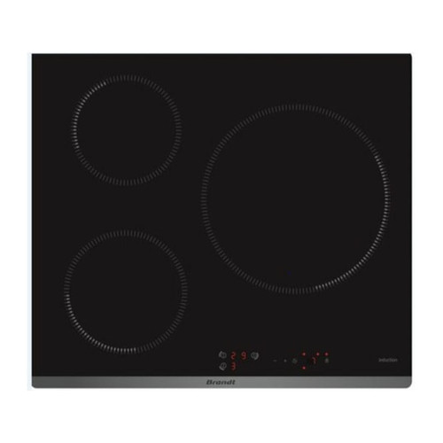 Brandt - Table de cuisson à induction 60cm 3 feux 7200w - bpi6315b - BRANDT Brandt  - Electroménager