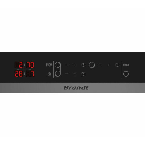 Brandt - Table induction BRANDT BPI6328UB 60cm 3 foyers Noir Brandt  - Table de cuisson 3 foyers