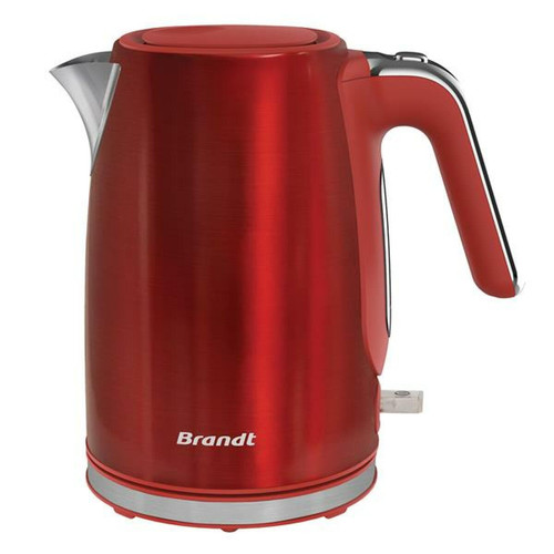 Brandt - Bouilloire sans fil 1.7l 2200w rouge/inox - BO1703R - BRANDT Brandt  - Brandt