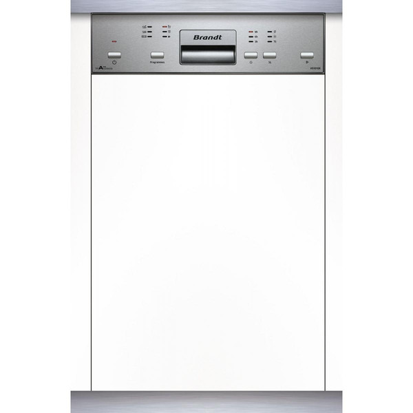 Lave-vaisselle Brandt BRANDT VS1010X - Lave-vaisselle encastrable - L45 cm - 10 couverts - A++ - 47 dB