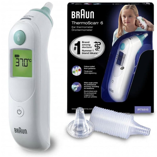 Braun - Braun Thermomètre auriculaire Thermo Scan 6 Blanc - Braun