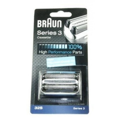 Braun - Grille + couteaux series 3/ kp32s couleur argent pour rasoir braun Braun  - Grille rasoir braun serie 3