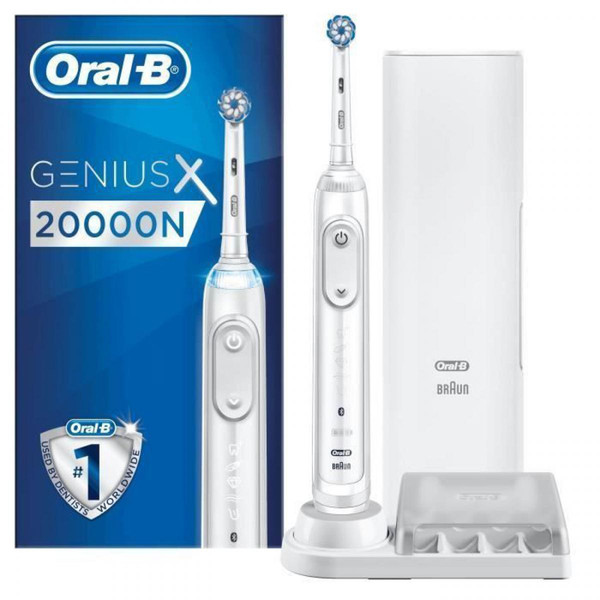 Brosse à dents électrique Braun ORAL-B Genius X 20000N Brosse a dents électrique connectée - Blanc