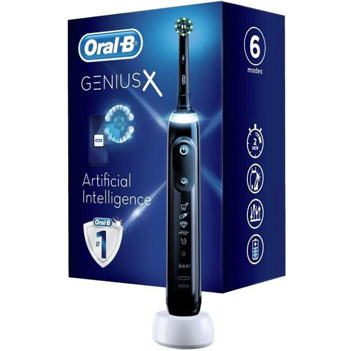 Oral-b brosse à dents électrique - genius x black - BRAUN