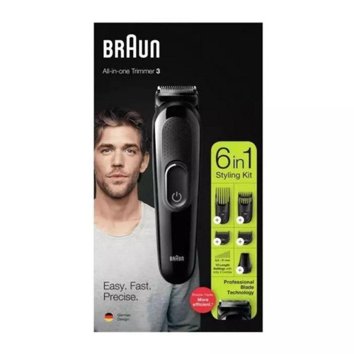 Braun - Tondeuse à cheveux 6 en 1 Braun MGK 3235/ avec batterie/ 6 accessoires - Braun