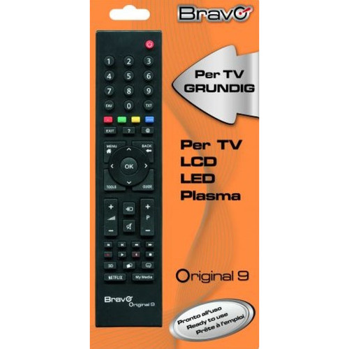 Telecommande Universelle Bravo Bravo Original 9 télécommande IR Wireless TV Appuyez sur les boutons