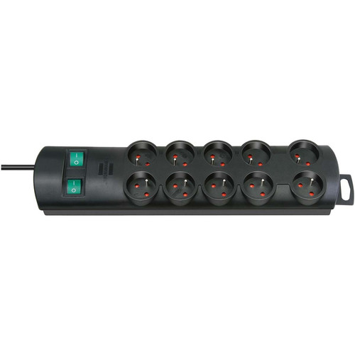 Brennenstuhl Multiprise Primera-Line 10 prises + Interrupteurs 2m (Noir)