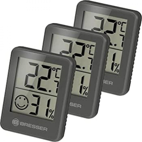 Bresser - Lot de 3 Thermomètres et Hygromètres avec affichage LCD - Bresser Bresser  - Maison connectée