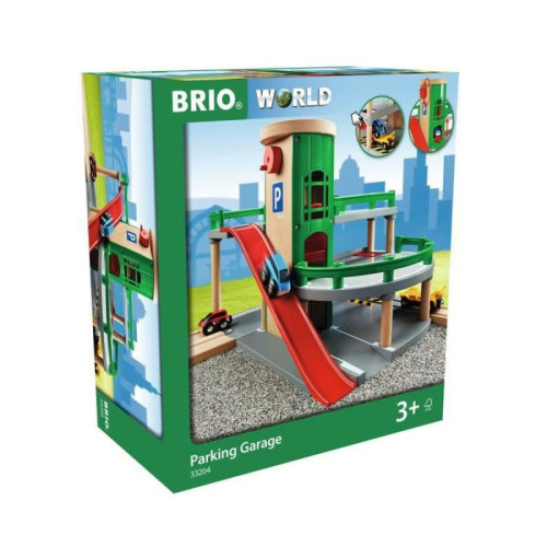 BRIO - Brio World Garage Rail / Route - 3 niveaux - Accessoire pour circuit de train en bois - Ravensburger - Mixte des 3 ans - 33204 BRIO  - Circuit brio