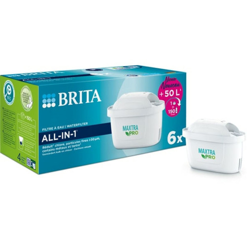 Brita - Pack de cartouches filtrantes Pack 6 filtres à eau MAXTRA PRO- AIO Brita  - Brita