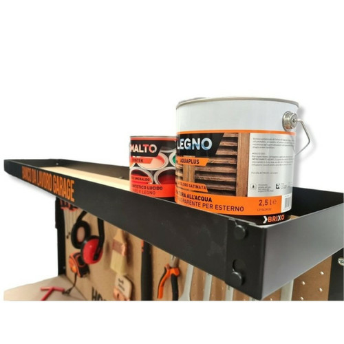 Rangements modulables atelier Etabli de garage avec tiroir Panneau perforé et étagère L120 xP60 x H150 cm Charge max 230 kg