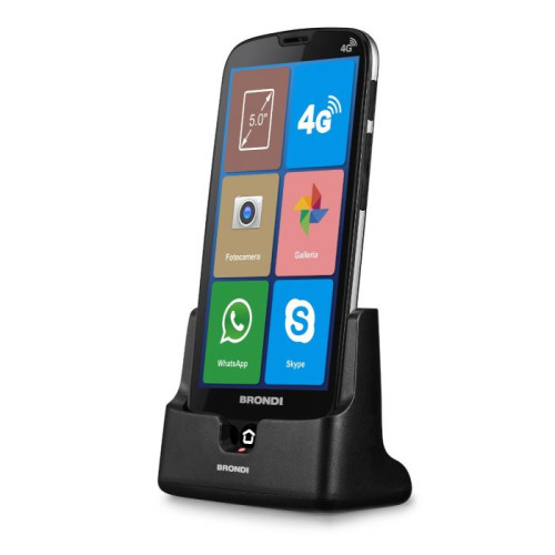Brondi - Brondi Amico Smartphone XS 12,7 cm (5') Double SIM Android 10.0 4G USB Type-C 1 Go 8 Go 2200 mAh Noir - Téléphone mobile