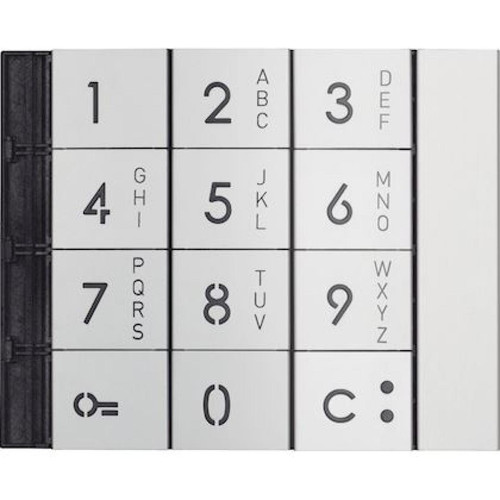 Bticino - façade alphanumérique du clavier métal - bticino bt353011 - Bticino
