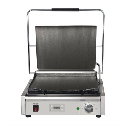 Pierrade, grill Buffalo Grill Panini Professionnel Simple Lisse - 2,2 kW - 480 x 435 mm - Buffalo