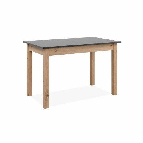 But - Table avec allonge 120/160 DORA Imitation chêne et gris But  - Table chene gris