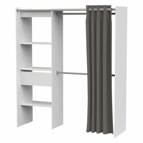 But - Armoire dressing extensible MOKA blanc But  - Barre penderie