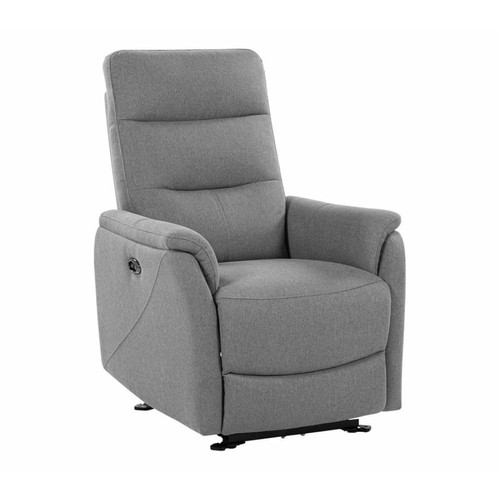 Fauteuil de relaxation Fauteuil relax TRACY tissu gris