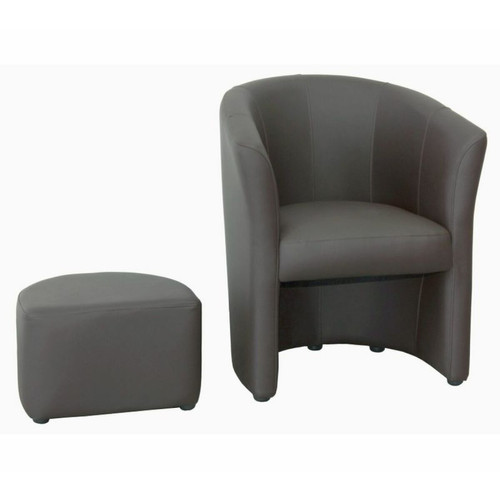 But Fauteuil cabriolet taupe CLAYTON PU taupe