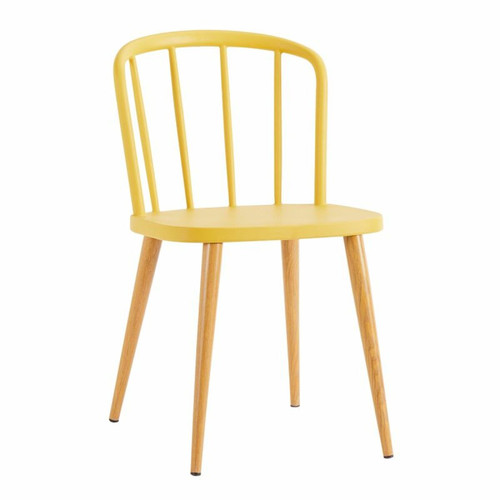 But - Chaise ANOUK jaune But  - Chaise scandinave grise Chaises