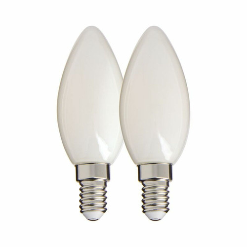 But - Lot 2 ampoules LED Flamme E14 XANLITE HOME Blanc froid But  - Ampoules E14 - petite visse
