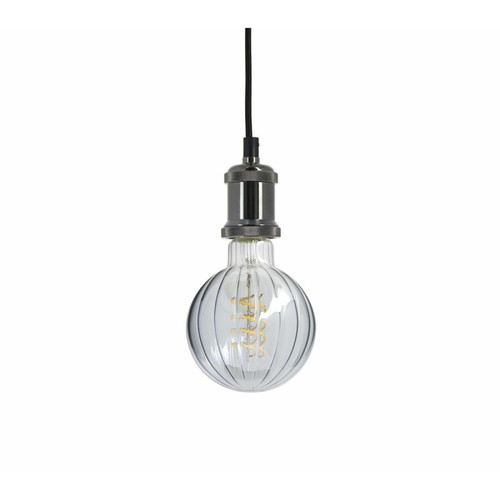 Ampoules LED Ampoule LED Striée Globe E27  Blanc chaud