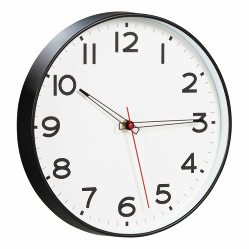 But - Horloge Ø 30 cm LOUNES Blanc But  - Horloges, pendules Horloge murale a quartz tete de mort fond blanc