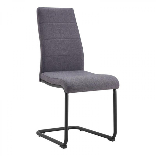 But - Chaise tissu FABIENNE gris - Chaises Design
