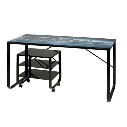 Bureau et table enfant Piétement 150 cm LUGE Noir