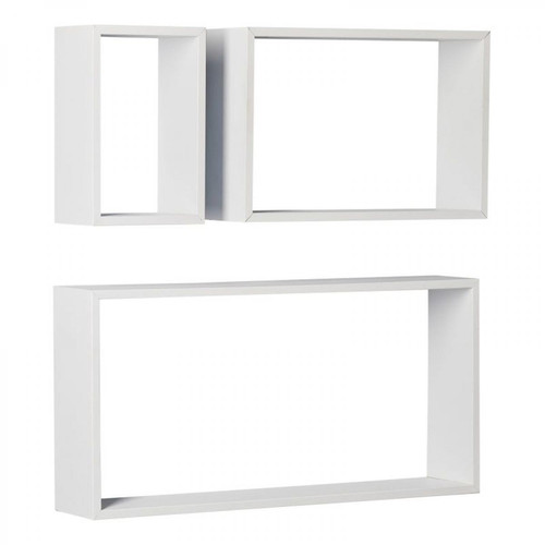But - Set de 3 étagères rectangles SHELVY Blanc - Etagères Murale