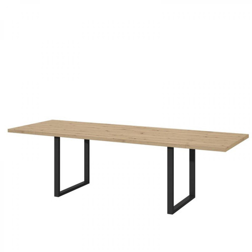 But Table à manger extensible 180-260 x 90 cm ALLISTER Imitation bois et noir