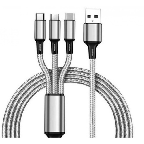 Cabling - CABLING® Câble de Charge Multi-USB tressé en Nylon Cabling   - Câble Lightning
