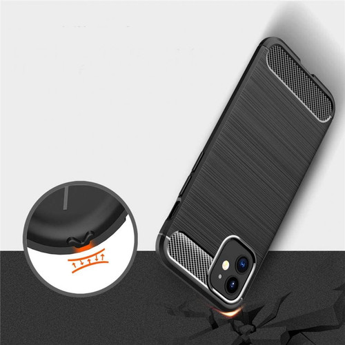 Cabling - CABLING®Coque Conçu pour iPhone 12 Mini (5,4)  Ultra-Fine et Légère  Case Texture Carbone Étui Doux Fibre Élégante Toucher Agréable Minimaliste Noir - Iphone case
