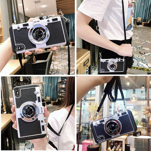 Coque, étui smartphone Cabling CABLING®Coque robuste /qualité luxe/Emily in Paris 3D Phone Case Vintage Camera pour Iphone Xr