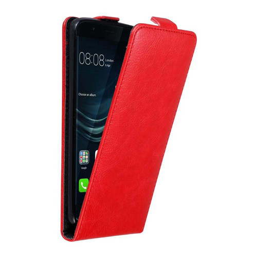 Cadorabo - Coque Huawei P9 Etui en Rouge Cadorabo  - Coque, étui smartphone