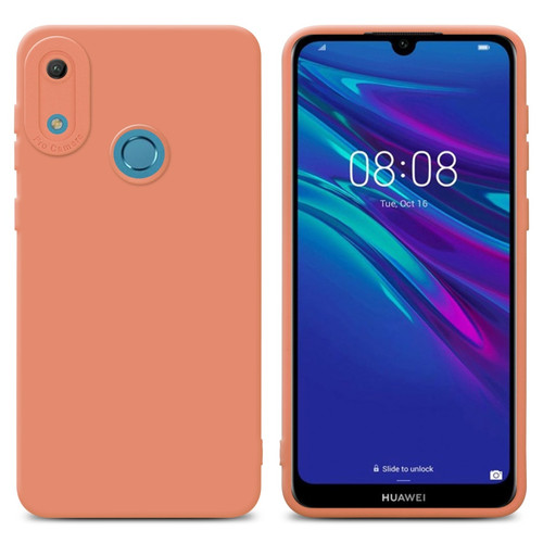 Cadorabo - Coque Huawei Y6 2019 Etui en Orange Cadorabo  - Coque, étui smartphone