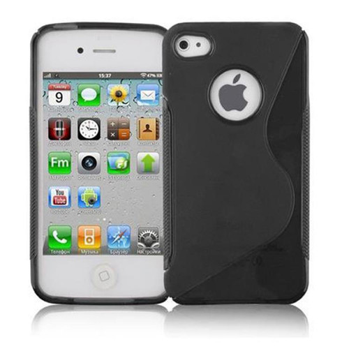 Cadorabo - Coque iPhone 4 / 4S Etui en Noir Cadorabo  - Coque iphone 4 Accessoires et consommables