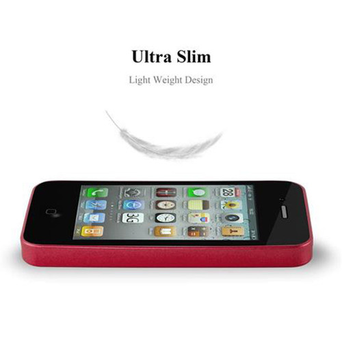 Cadorabo Coque iPhone 4 / 4S Etui en Rouge