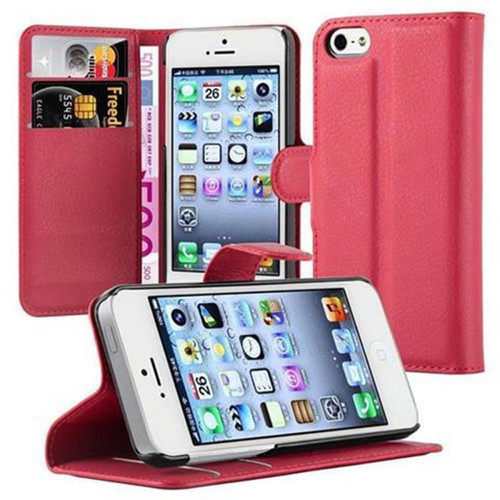 Cadorabo - Coque iPhone 5 / 5S / SE 2016 Etui en Rouge Cadorabo  - Protection iphone 5s