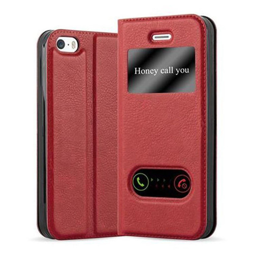 Cadorabo - Coque iPhone 5 / 5S / SE 2016 Etui en Rouge Cadorabo  - Kit de réparation iPhone Accessoires et consommables