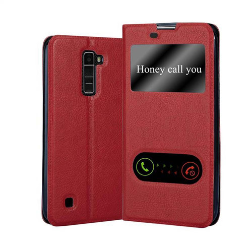 Cadorabo - Coque LG K10 2016 Etui en Rouge Cadorabo  - Coques Smartphones Coque, étui smartphone
