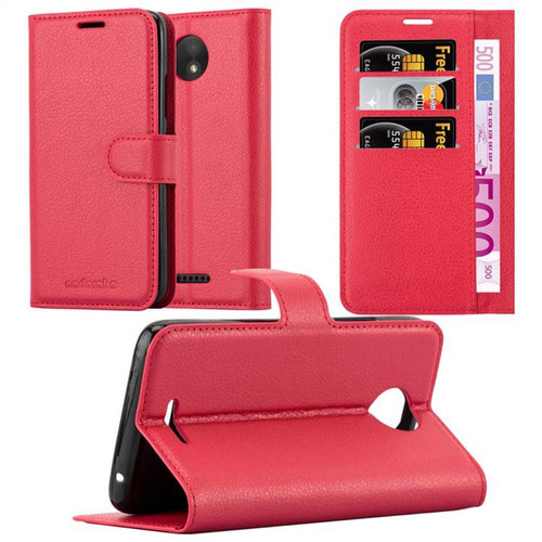 Cadorabo - Coque Motorola MOTO C Etui en Rouge Cadorabo - Coque iphone 5, 5S Accessoires et consommables