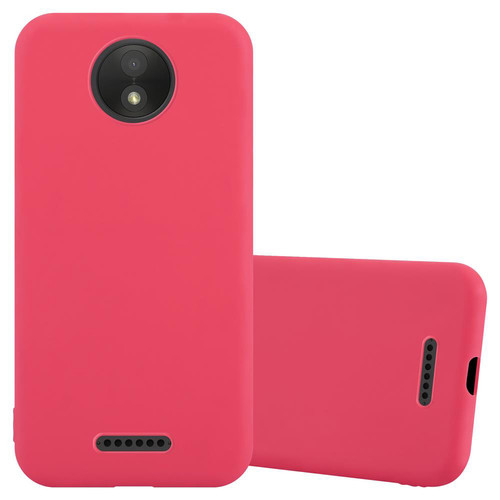 Cadorabo - Coque Motorola MOTO C PLUS Etui en Rouge Cadorabo  - Coques Smartphones Coque, étui smartphone