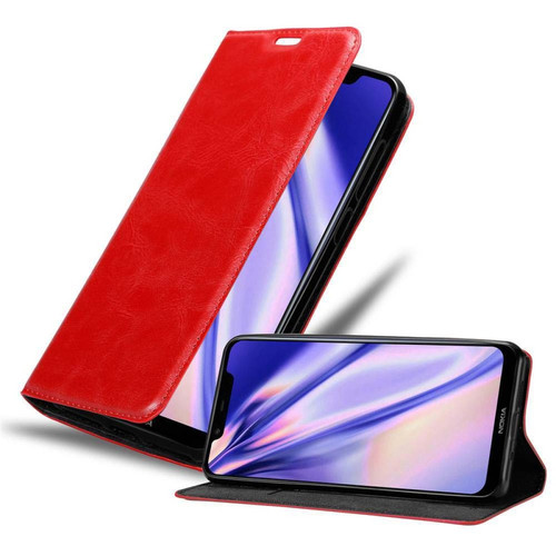 Coque, étui smartphone Cadorabo Coque Nokia 7.1 PLUS / X7 Etui en Rouge