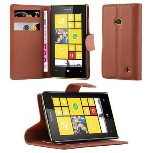 Cadorabo - Coque Nokia Lumia 520 / 521 Etui en Brun Cadorabo  - Coque, étui smartphone