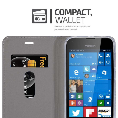 Cadorabo Coque Nokia Lumia 550 Etui en Gris